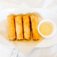 4. Vietnamese Egg Rolls (4) · Contains Meat