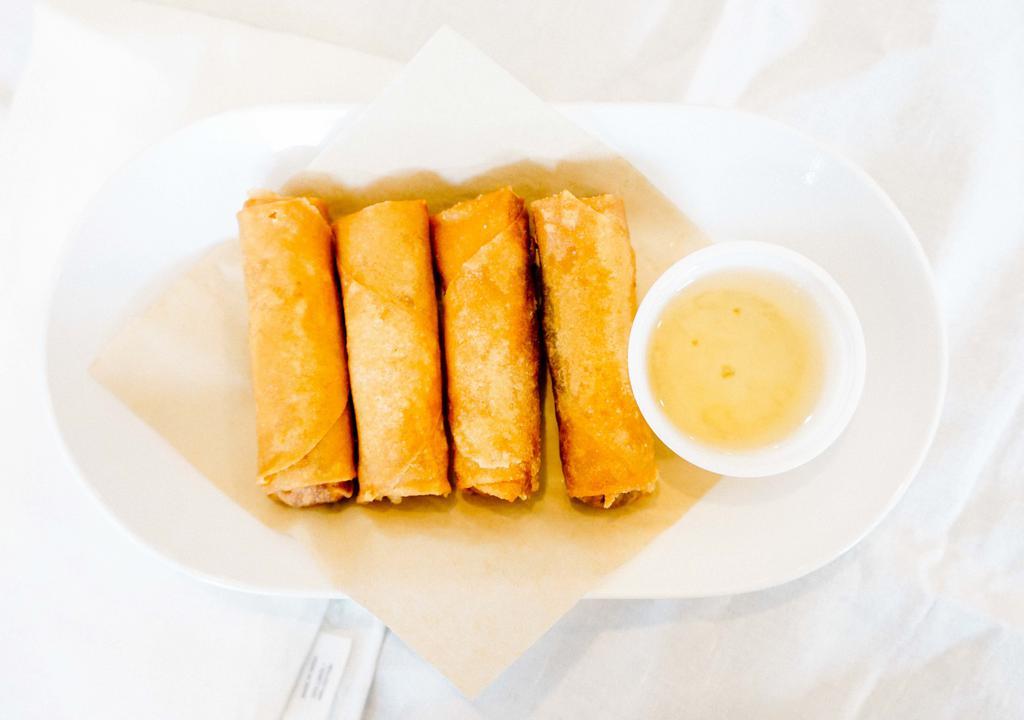 4. Vietnamese Egg Rolls (4) · Contains Meat