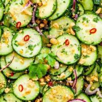 Cucumber Salad · Green pepper, red onion, 
tomatoes, house dressing
