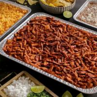 Family Pack #3 (Approx. 7-9 People) · 3 Lbs. of your choice of Meat, 48 oz. of Rice, 32 oz. of Beans, 16 oz. of Salsa, 16 oz. of P...