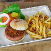 Beyond Burger · For our vegetarian friends! Tastes just like a burger!