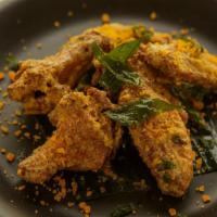 Salted Egg Yolk Wings 6 pc · salted egg repertoire dish with butter and curry leaves must try !!