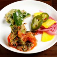 Pickles · assorted variety of house pickled vegetables