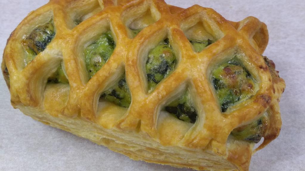 Spinach and Feta Croissant · This delicious croissant filled with spinach and feta is the perfect small meal or a  savory combination with a fresh salad  You can have it served hot or cold .