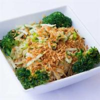 Garlic Noodle · Egg noodles, crisp garlic and scallions tossed in a special house sauce. Served with fried t...