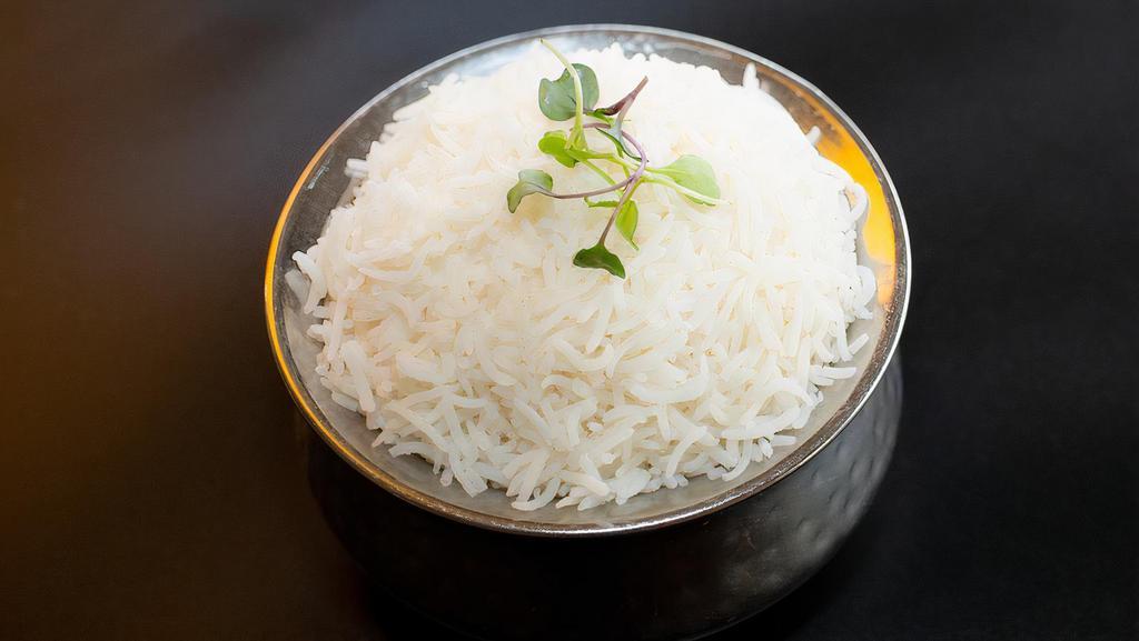 Basmati Rice · Steamed basmati rice