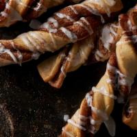 Cinnamon Twists · 180 cal/Twist. Our famous twists, rolled in a brown and white sugar cinnamon mixture and top...