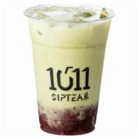 C2. Matcha Red Bean Milk Tea · Hot drink option is available for Medium size only!