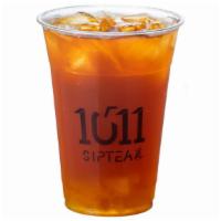 E5. Pineapple Lychee Tea · Hot drink option is available for Medium size only!