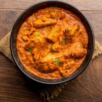 Butter Chicken Tikka Masala · Boneless thigh chicken cooked in Indian herbs & spices (available in chicken breast)