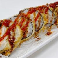 Dynamite · Spicy.   Deep Fried White Tuna,   Salmon & Tuna with Kiseki's  spicy sauce