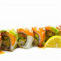 Coco · In: coconut shrimp, mango, and cucumber. Out: salmon, avocado with sweet chili sauce and coc...