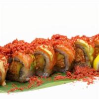 Red Mango · Spicy. In: spicy crab and mango. Out: salmon, avocado, tempura crumbs with mayo and unagi sa...
