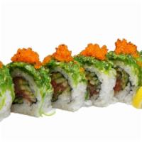 Poki · Spicy. In: spicy tuna and cucumber. Out: seaweed salad and tobiko.