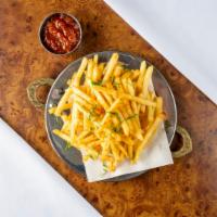 Masala Fries · Potato finger fried, sizzled with chettinad spices.