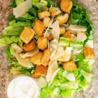 Caesar Salad · Romaine lettuce and Caesar dressing with parmesan cheese and croutons.