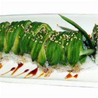 Caterpillar · Barbeque eel & cucumber topped with avocado