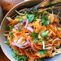 Superstar Noodle Salad-VEGETARIAN · (room temperature and not available mild) Traditional Burmese noodles with bean thread noodl...