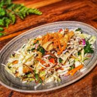 Superstar Noodle Salad · (room temperature and not available mild) Traditional Burmese noodles with bean thread noodl...