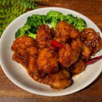Spicy & Crispy Chicken · Deep fried chicken in a sweet, tangy and spicy sauce with chili and garlic.