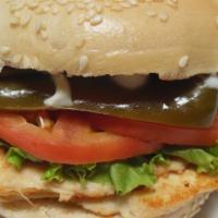 15. IVO's Spicy · Grilled chicken, lettuce, tomato, jalapeños, mayo.