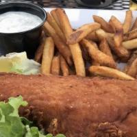 Fish & Chips · 11 Ounce beer battered haddock, French fries, cocktail or tartar sauce.