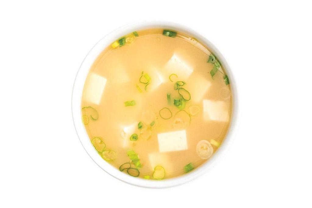 Hot Miso Soup · Our take on the traditional Japanese soup consists of dashi stock, miso paste with diced tofu added.