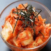 Kimchi · Korean Style pickled napa cabbage.