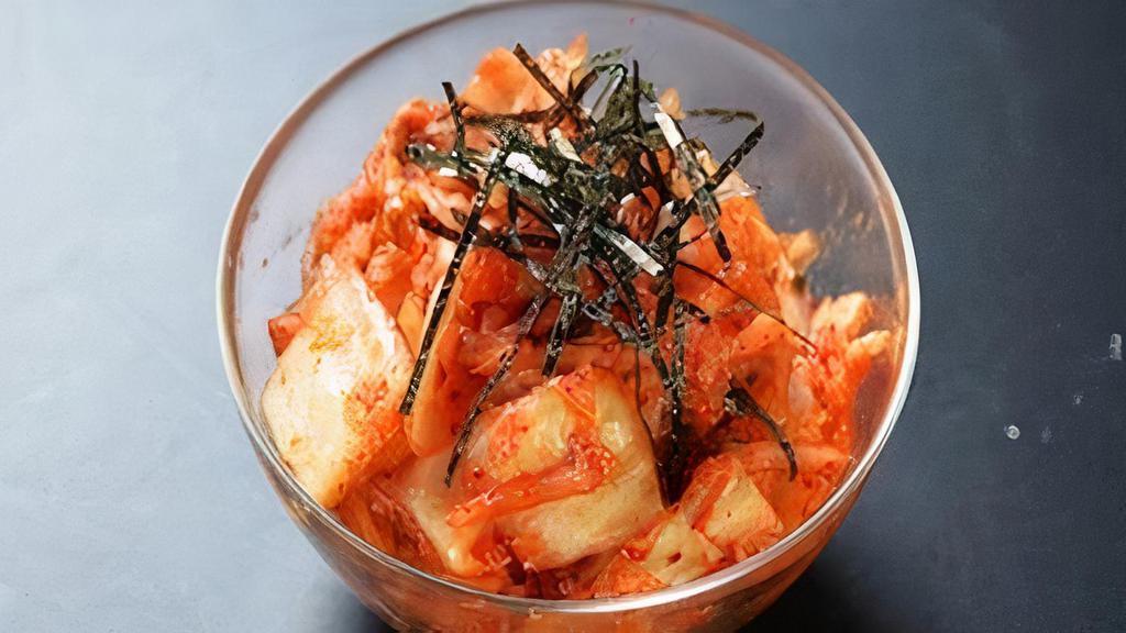 Kimchi · Korean Style pickled napa cabbage.