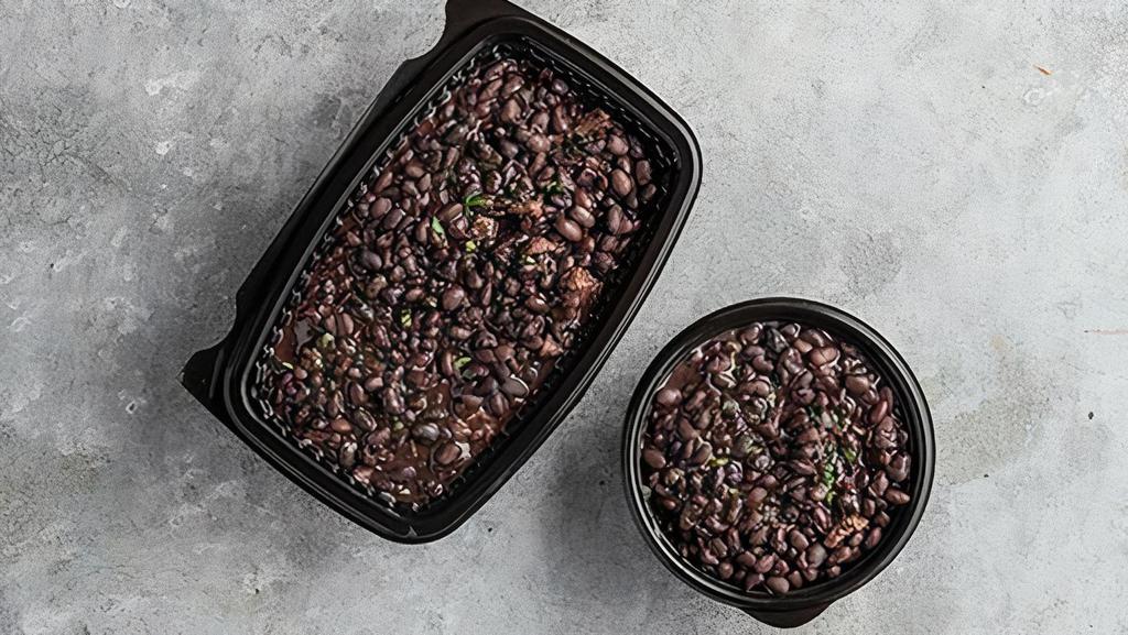 Feijoada Beans · Black beans cooked with beef and garlic