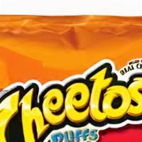 Cheetos puffs flaming hot 3oz · 