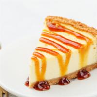 Caramel Cheesecake · Rich creamy cake.