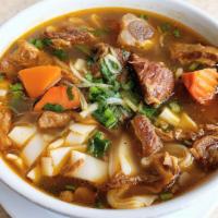47A. HỦ TIẾU BÒ KHO SỢI LỚN · ho fun noodles in beef stew