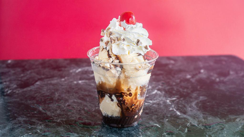Build Your Own Ice Cream Sundae  · Customize your own Sundae by choosing up to two flavors of ice cream, and the toppings you like.