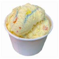 Birthday Cake · Yellow cake flavored ice cream with frosting and sprinkles
