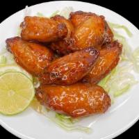 Fried Chicken Wings (8) · 8 Piece Chicken Wings. Your Choice of. (Lemon Sauce, Sesame, Orange, Sweet & Sour, Spicy)