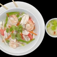 Shrimp & Crab  Salad · Salad service with