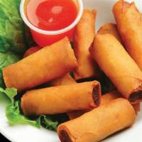 Lumpiang Shanghai - 10 pcs. · Bite-size spring rolls with ground pork & shrimp filling. Serve with our sweet-sour dipping ...