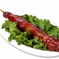 Chicken Bbq - 1 stick · Filipino-style skewered chicken grilled and brushed with our special barbecue sauce.