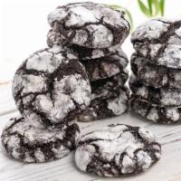 Chocolate Crinkles - 7 ozs. · Devil’s food-like cookies rolled in powdered sugar with a crunchy exterior and a soft center.