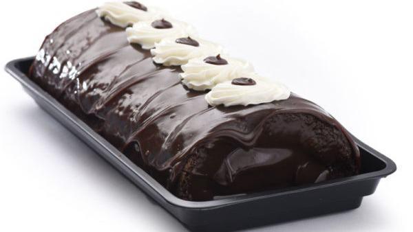 Chocolate Roll · Chocolate sponge cake roll filled and iced with our signature chocolate frosting.