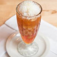 Sago't Gulaman · A refreshing Filipino beverage with tapioca pearls and clear jelly in brown syrup, topped wi...