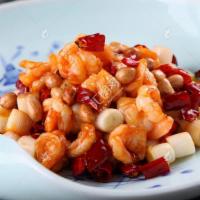 Kung Pao Prawn · Hot and spicy.