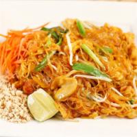 Pad Thai · A famous Thai street food, pan-fried rice noodles with egg, bean sprouts, and green onions. ...