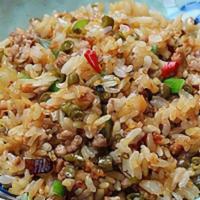 4. Hunan Style Fried Rice    酸豆角肉末炒饭  · non-spicy