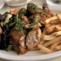 Pollo a la Brasa · Mary's organic rotisserie chicken marinated in our famous Peruvian seasonings. The meal come...