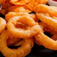 Onion Rings · French onion, coated with batter, and deep-fried