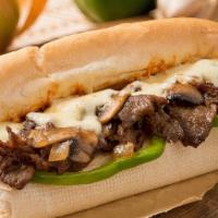 Beef Philly Sandwich · Beef Strips, Sautéed Onions, Bell Pepper, & Mushrooms