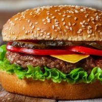 Hamburger · Lettuce, Red Onion, Tomatoes, Mayo, Ketchup, Mustard