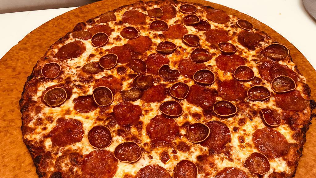 Half Double Play Pepperoni & Half Specialty Pizza (Small, 6 Slices) · 